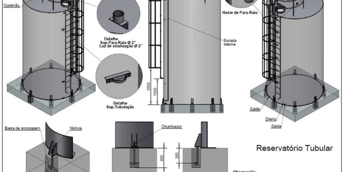 5,000 Litre Potable Drinking Water Tank with 1900 dia x 2300 h